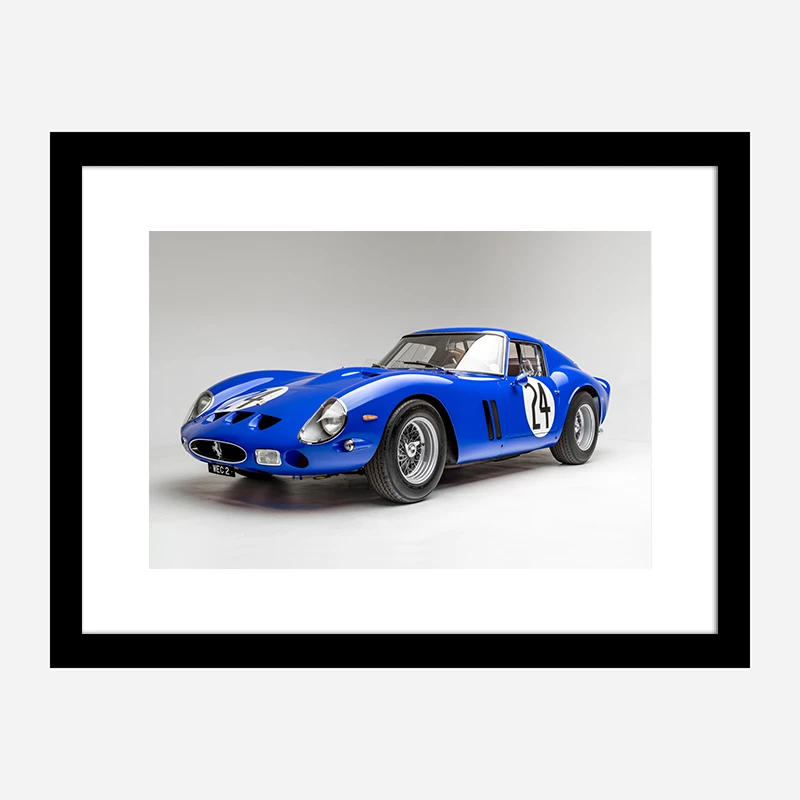 Red line Ferrari 250 GTO RL184 ダークブルー Ferrari 250 GTO in Blue Wall Art
